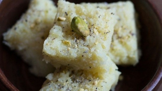 Navratri 2022 Day 8 special recipe: Coconut barfi prasad for Goddess Mahagauri(Twitter/MrGeorgeOgden)