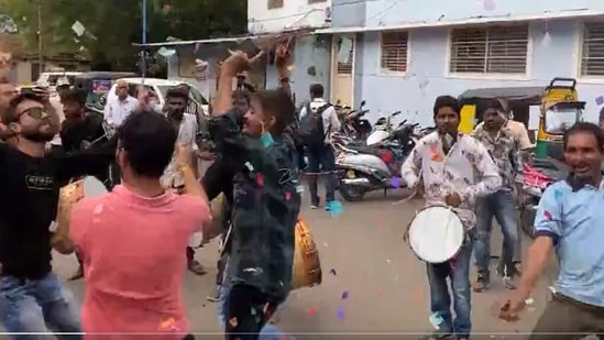 Screengrab from the video.(ANI)