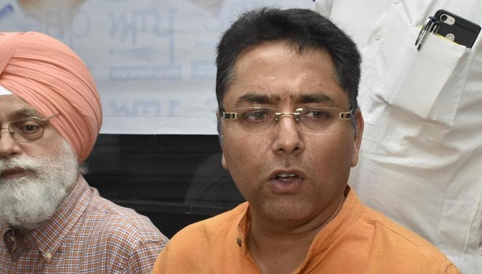 File photo of Punjab minister Aman Arora (HT photo)