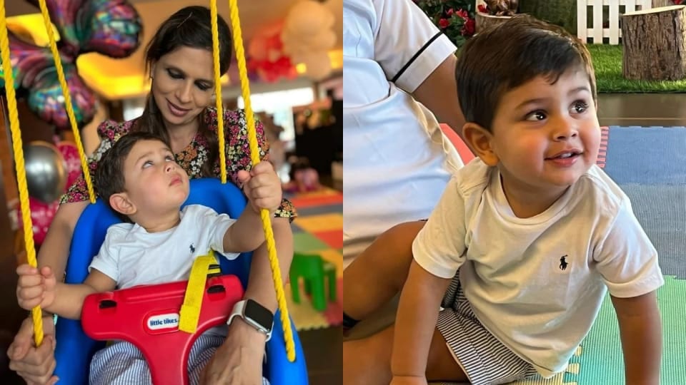 Jehangir Ali Khan at cousin Inaaya Kemmu's birthday party. Jehangir Ali Khan at cousin Inaaya Kemmu's birthday party.