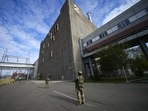 Russia-Ukraine War: Russian servicemen guard an area of the Zaporizhzhia Nuclear Power Station, the largest nuclear power plant in Europe.