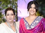 Ekta Kapoor and her mother Shobha Kapoor. Ekta Kapoor and her mother Shobha Kapoor.
