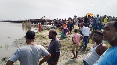 The circle officer’s as recovered about 1,000 metres downstream from the accident spot. (PTI File Photo) The circle officer’s as recovered about 1,000 metres downstream from the accident spot. (PTI File Photo)