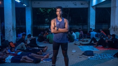 Rohit Mohato, 18, from Nasik Road poses for a photograph at the Mumbra camp in Thane, on September 29. The 75 per cent of Agniveers not selected in the regular cadre, will get a corpus of Rs. 11.71 lakhs each which will be tax exempt. (Satish Bate / HT Photo)