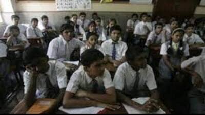 Students of a govt school attending their class. (For Representation) Students of a govt school attending their class. (For Representation)