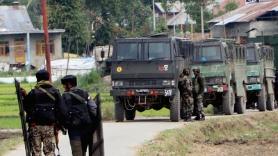 Security personnel patrol in Jammu and Kashmir, (File, for representation only) (ANI) Security personnel patrol in Jammu and Kashmir, (File, for representation only) (ANI)