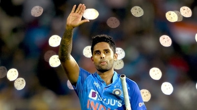 Indian batter Suryakumar Yadav celebrates after winning the 1st T20 cricket match for Team India (PTI) Indian batter Suryakumar Yadav celebrates after winning the 1st T20 cricket match for Team India (PTI)