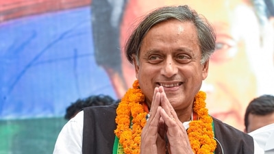 Senior Congress leader Shashi Tharoor addresses a press conference. (PTI) Senior Congress leader Shashi Tharoor addresses a press conference. (PTI)