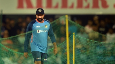Rohit Sharma before the start of the third T20I against South Africa (PTI) Rohit Sharma before the start of the third T20I against South Africa (PTI)