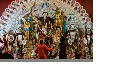 As compared to last two years, numerous Durga idols and that of other deities were seen in the district in different pandals. (HT FIle (Pic for representation)) As compared to last two years, numerous Durga idols and that of other deities were seen in the district in different pandals. (HT FIle (Pic for representation))