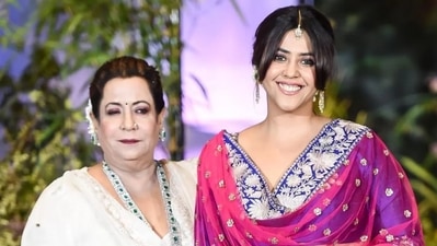 Ekta Kapoor and her mother Shobha Kapoor.