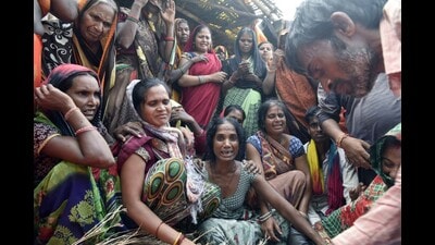 There is a sense of shock and disbelief in Kortha village which lost 27 of its inhabitants in a gruesome mishap when a tractor trolley carrying over 40 people fell into a pond. (HT) There is a sense of shock and disbelief in Kortha village which lost 27 of its inhabitants in a gruesome mishap when a tractor trolley carrying over 40 people fell into a pond. (HT)