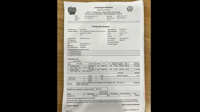 Man gets a bill of Rs. 22 lakhs for car repair (LinkedIn/@AnirudhGanesh) Man gets a bill of Rs. 22 lakhs for car repair (LinkedIn/@AnirudhGanesh)