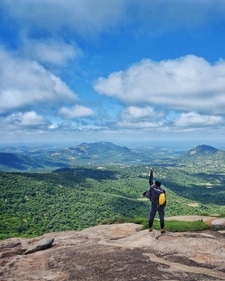A beautiful terrain of mountains dotted with green. (Musthaq Ahamad-Twitter) A beautiful terrain of mountains dotted with green. (Musthaq Ahamad-Twitter)