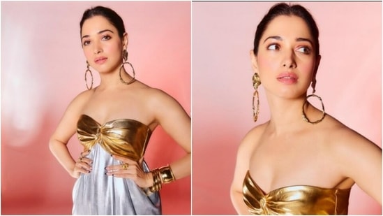 Tamannaah Bhatia is currently basking in the success of her recently-released film Plan A Plan B. also starring Riteish Deshmukh in the lead role. Plan A Plan B released in the OTT platform Netflix. Tamannaah is currently busy with the promotions of the film in full swing. The actor shared a slew of pictures from her recent promotion diaries on her Instagram profile.(Instagram/@tamannaahspeaks)