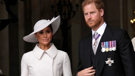 Prince Harry and Meghan Markle: Prince Harry and Meghan Markle, Duke and Duchess of Sussex in London.(AP)