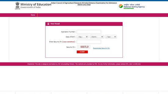 ICAR AIEEA UG result 2022 announced at icar.nta.nic.in, direct link