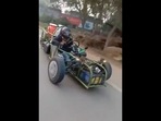 The man was seen delivering milk in this F1 like car.(Twitter/@RoadsOfMumbai) The man was seen delivering milk in this F1 like car.(Twitter/@RoadsOfMumbai)