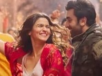 Alia Bhatt and Ranbir Kapoor in Kesariya dance mix (left); Akshay Kumar and Aishwarya Rai in Dil Dooba (right).