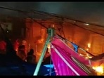 The incident took place at a Durga Puja pandal in Aurai town of Bhadohi district, officials said. The incident took place at a Durga Puja pandal in Aurai town of Bhadohi district, officials said.