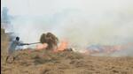 A farmer burning paddy straw in his field at Jandiala Guru near Amritsar in Punjab. (Sameer Sehgal/HT) A farmer burning paddy straw in his field at Jandiala Guru near Amritsar in Punjab. (Sameer Sehgal/HT)