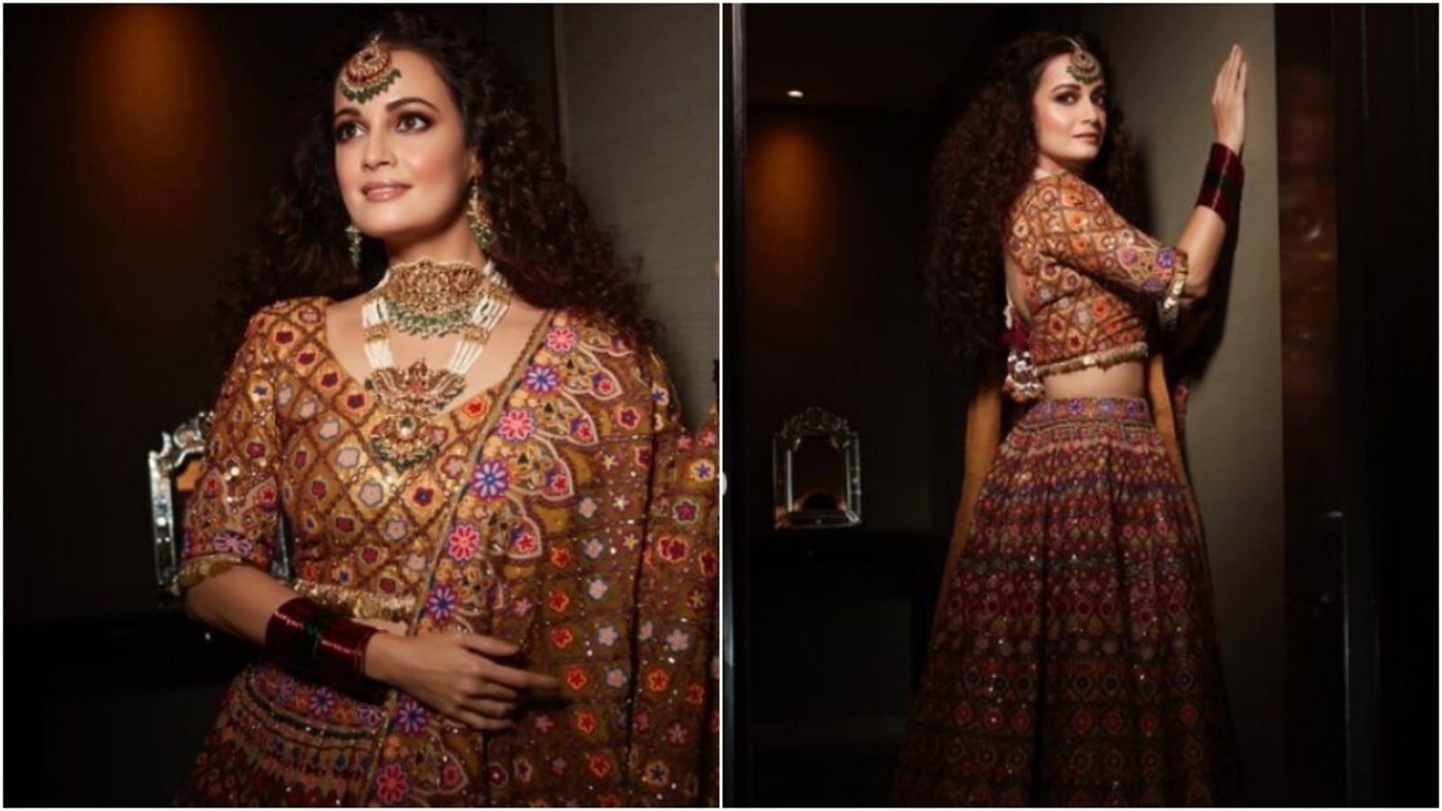 Dia Mirza Is The Desi Girl In A Navratri Special Lehenga Pics Inside Fashion Trends