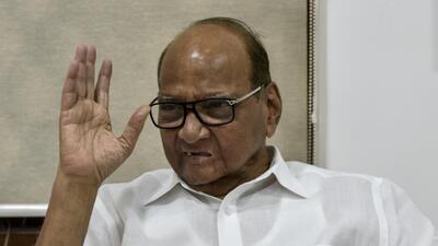 Mumbai, India - June 4, 2018: Nationalist Congress Party (NCP) Sharad Pawar at his resident in Mumbai, India, on Monday, June 4, 2018. (Photo by Kunal Patil/Hindustan Times) (Kunal Patil/HT Photo) Mumbai, India - June 4, 2018: Nationalist Congress Party (NCP) Sharad Pawar at his resident in Mumbai, India, on Monday, June 4, 2018. (Photo by Kunal Patil/Hindustan Times) (Kunal Patil/HT Photo)
