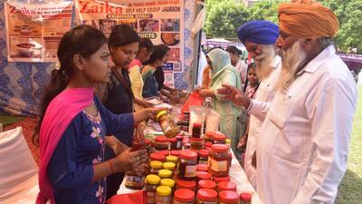 Kisan Mela in progress at PAU CIPHET center in Ludhiana. (Gurpreet Singh/HT) Kisan Mela in progress at PAU CIPHET center in Ludhiana. (Gurpreet Singh/HT)