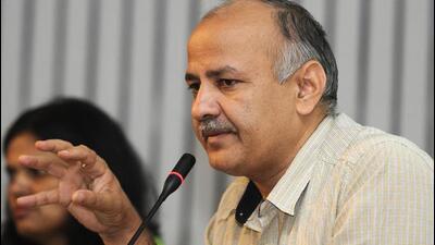 Delhi's deputy chief minister Manish Sisodia. (HT Archive)
