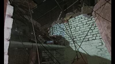 Eyewitnesses said the explosion also triggered a fire, after which locals rushed to the spot and informed the police on emergency number 112. (Sourced)