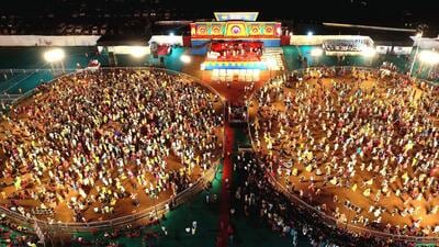Police said Manish Jain, a resident of Global City residential complex in Virar, fell ill at the garba event organised at the complex (ANI/Representative Image) Police said Manish Jain, a resident of Global City residential complex in Virar, fell ill at the garba event organised at the complex (ANI/Representative Image)