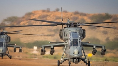 PM Narendra Modi congratulates IAF for inducting first batch of made-in-India light combat helicopters.&nbsp; (Source: Rajnath Singh Twitter)