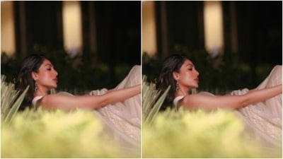 Sobhita played muse to fashion designer house Devnaagri and picked a sheer white chikankari saree for the pictures. (Instagram/@sobhitad) Sobhita played muse to fashion designer house Devnaagri and picked a sheer white chikankari saree for the pictures. (Instagram/@sobhitad)