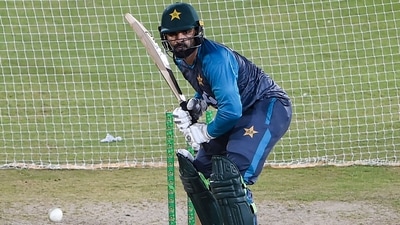 Pakistan's Asif Ali takes part in a training session. (AFP) Pakistan's Asif Ali takes part in a training session. (AFP)
