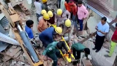 As per preliminary information, 2-3 laborers are feared trapped. (ANI) As per preliminary information, 2-3 laborers are feared trapped. (ANI) 