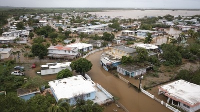Hurricane Fiona: Playa Salinas is flooded after the passing of Hurricane Fiona in Salinas, Puerto Rico. (AP) Hurricane Fiona: Playa Salinas is flooded after the passing of Hurricane Fiona in Salinas, Puerto Rico. (AP)