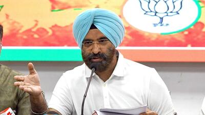BJP leader Manjinder Singh Sirsa shared the video of the incident wherein a film crew shots movie inside gurdwara in Pakistan while wearing shoes, and sought action against it. (Ishant Kumar)