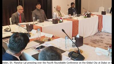 Khattar seeks investors for Gurugram’s Global City project in Dubai