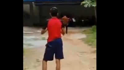 A man was heard doing cricket commentary in Sanskrit. (Twitter/@chidsamskritam) A man was heard doing cricket commentary in Sanskrit. (Twitter/@chidsamskritam)