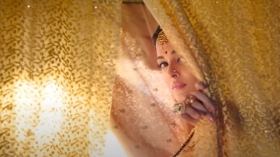 Aishwarya Rai in a still from Ponniyin Selvan I. Aishwarya Rai in a still from Ponniyin Selvan I. 