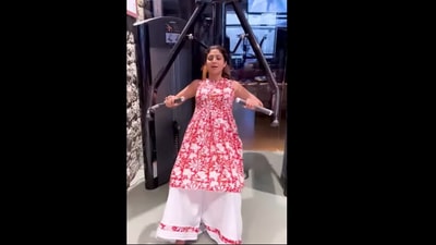 Shilpa Shetty posted about her workout. (Instagram/@theshilpashetty) Shilpa Shetty posted about her workout. (Instagram/@theshilpashetty)