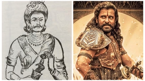 Even the hilt of the sword wielded by Vikram's character has been recreated in the film. Even the hilt of the sword wielded by Vikram's character has been recreated in the film.