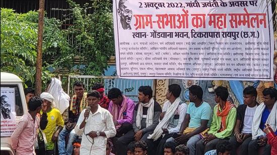 Tribal leader Suraj Tekam said about 5,000 people from different parts of the state participated in the protest rally, (Photo: Twitter/ashubh)