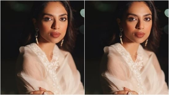 Sobhita shared a slew of pictures captured under the night sky as she unleashed her princess charm for the cameras.(Instagram/@sobhitad)
