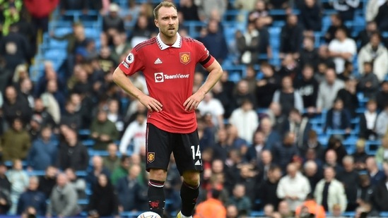 Manchester United's Christian Eriksen&nbsp;(AP)