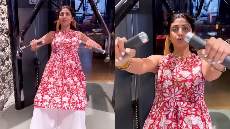 Shilpa Shetty shared a new workout video on Instagram. Shilpa Shetty shared a new workout video on Instagram. 