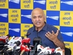 Delhi deputy chief minister Manish Sisodia addresses a press conference. (ANI file) Delhi deputy chief minister Manish Sisodia addresses a press conference. (ANI file)