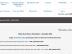 ICAI CA Foundation 2022: Last date to apply for December exam ICAI CA Foundation 2022: Last date to apply for December exam