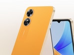Oppo A17 flaunts premium leather-feel design.(Oppo) Oppo A17 flaunts premium leather-feel design.(Oppo)