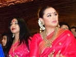 Rani Mukerji and Rituparna Sengupta visited Juhu's Durga Puja pandal on Tuesday. (Varinder Chawla) Rani Mukerji and Rituparna Sengupta visited Juhu's Durga Puja pandal on Tuesday. (Varinder Chawla)